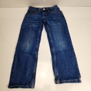 Route 66 Straight Leg Denim 5 Pocket Jeans w/ Elastic Waist Sizer Boy's Size 7